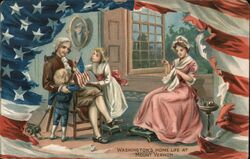 Washington's Home Life at Mount Vernon Patriotic Postcard Postcard Postcard