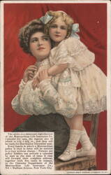 Mother and Child, Metropolitan Life Insurance Calendar 1909 Advertising Postcard Postcard Postcard