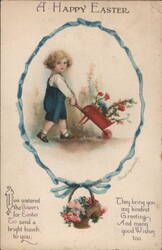 A Happy Easter With Children Ellen Clapsaddle Postcard Postcard Postcard