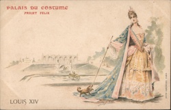 Palais du Costume Projet Felix Louis XIV Fashion Design Postcard Postcard Postcard