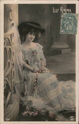 Lily Rimma, French Actress, Portrait Postcard Actresses Postcard Postcard