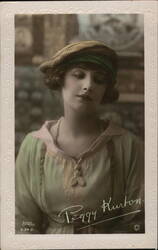 Peggy Kurton, British Beauty, Hand-Tinted Photo Postcard Postcard