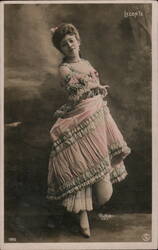 French Actress LeConte in Stage Costume, Reutlinger Photo Actresses Postcard Postcard Postcard