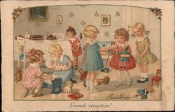 Children's Tea Party: Grande réception! Postcard Postcard Postcard