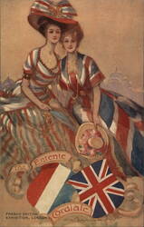 Franco-British Exhibition, London: The Entente Cordiale Postcard