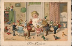 Child's Dream: Playtime with Toys Pauli Ebner Postcard Postcard Postcard