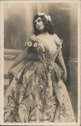 Maggie Gauthier, French Actress, in Stage Costume Actresses Postcard Postcard Postcard