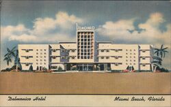 Delmonico Hotel, Miami Beach, Florida Postcard