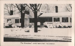 The Homestead, 42 West Main Street, Falconer NY - Winter Scene New York Postcard Postcard Postcard