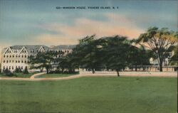 Mansion House, Fishers Island, NY Postcard