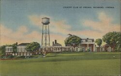 Country Club of Virginia, Richmond, VA - Linen Postcard Postcard