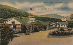 Cab Inn Cottage Camp, Sperryville, VA - Linen Postcard Postcard