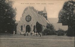 Blue Ridge School, Saint George, VA - Linen Postcard Postcard