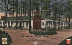 Rittenhouse Motor Lodge, Cape Charles, VA Postcard