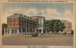 Stratford Hotel, Fredericksburg, Virginia Postcard Postcard Postcard