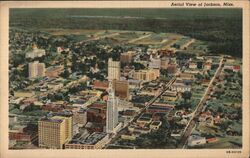 Aerial View of Jackson, Mississippi Postcard