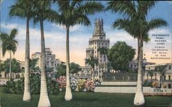 Fraternity Park, Havana, Cuba, Cuban Telephone Co. Bldg. Postcard Postcard Postcard