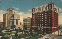 The Huntington Hotel, San Francisco, CA - Linen Postcard California Postcard Postcard