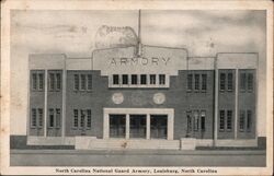 North Carolina National Guard Armory, Louisburg, NC Postcard Postcard Postcard