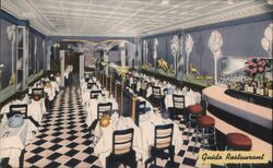 Guido Restaurant Interior, 166 West 48th Street, New York City Postcard Postcard Postcard