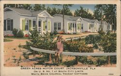 Green Acres Motor Court, Jacksonville, FL Postcard