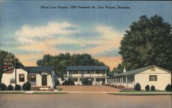 Motel Las Vegas, 1200 Fremont St, Las Vegas, Nevada Postcard