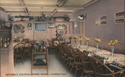 Mitchell's Colonial Dining Room, Litchfield, CT - 1962 Connecticut Postcard Postcard Postcard