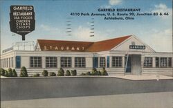 Garfield Restaurant, Ashtabula, Ohio Postcard Postcard Postcard