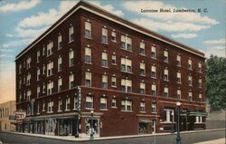 Loraine Hotel, Lumberton, NC Postcard