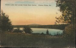 Naomi Lake and Locust Knob from Casino, Pocono Pines, PA Postcard