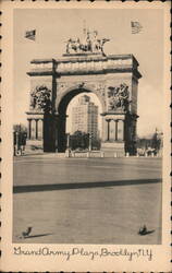 Grand Army Plaza, Brooklyn, NY - Soldiers and Sailors Arch New York P. L. Sperr Postcard Postcard Postcard