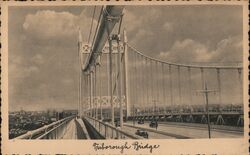 Triborough Bridge Linen Postcard New York, NY P. L. Sperr Postcard Postcard