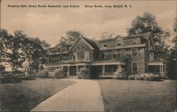 Hopkins Hall, Stony Brook Assembly and School Postcard