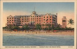 Fort Montague Beach Hotel, Nassau, Bahamas Caribbean Islands Postcard Postcard Postcard