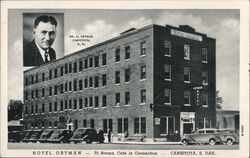 Hotel Ortman, Canistota, South Dakota Postcard