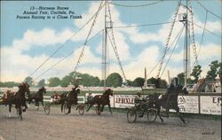 Harness Races, Pacers Racing, Annual Fair, Carlisle, PA Pennsylvania Postcard Postcard Postcard