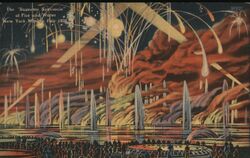 Supreme Spectacle of Fire and Water, 1939 New York World's Fair Postcard