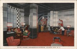 Silver Lounge, Marlborough-Blenheim Hotel, Atlantic City Postcard