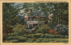 Hope House and Boxwood Gardens, Easton, MD Maryland Postcard Postcard Postcard