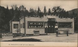 El Ranchito, A Bit of Old Mexico, White Mountains, North Woodstock, NH Postcard