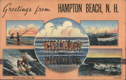 Greetings from Hampton Beach, N.H. Postcard