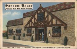 Sansom House Restaurant, Philadelphia, PA Pennsylvania Postcard Postcard Postcard