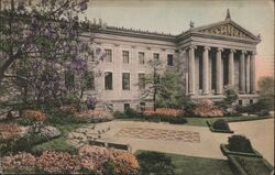 Philadelphia Museum of Art East Court Azalea in Bloom Pennsylvania Postcard Postcard Postcard