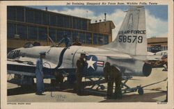 USAF Jet Training, Sheppard AFB, Lockheed T-33, Wichita Falls, Texas Postcard