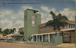 South Broward High School, Hollywood, Florida Postcard