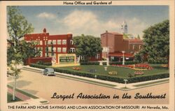 Farm and Home Savings and Loan Association of Missouri, Nevada, MO Postcard