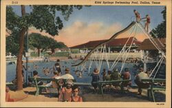 Kidd Springs Swimming Pool, Dallas, Texas Postcard Postcard Postcard