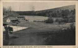 Mountain Lake, 4500 Feet Above Sea Level, Near Blacksburg, Virginia Postcard