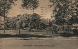 5th Avenue, Laurel Beach, Milford, CT - Linen Postcard Postcard