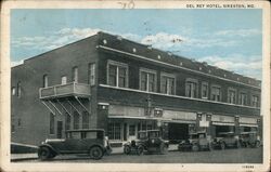 Del Rey Hotel, Sikeston, Missouri - Linen Postcard Postcard